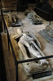 Knights Prints: England. London. Temple Church. 12th C. Tomb effigies of