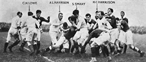 Nations Prints: England v Ireland rugby match 1914