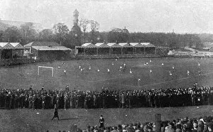 Images Dated 19th June 2018: England v Scotland football at the Crystal Palace, 1905
