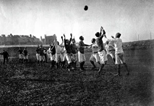 Images Dated 2nd November 2010: England vs. Scotland rugby 1894