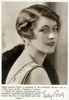 Gladys Collection: English Actress Gladys Gray