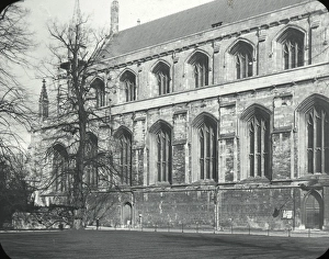 English Cathedrals - Exterior of Nave, Winchester