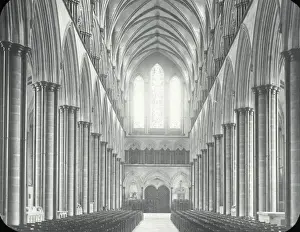 Locally Prints: English Cathedrals - The Nave, Salisbury