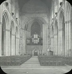 Looking Prints: English Cathedrals - Ripon Cathedral Nave
