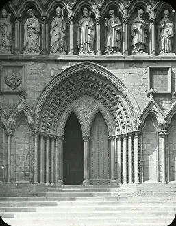 Metres Collection: English Cathedrals - South Door Lichfield