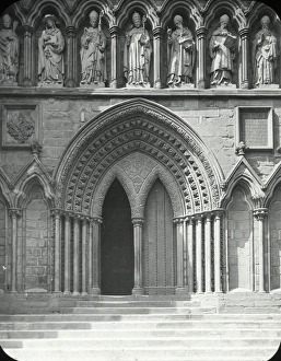 Metres Collection: English Cathedrals - South Door Lichfield