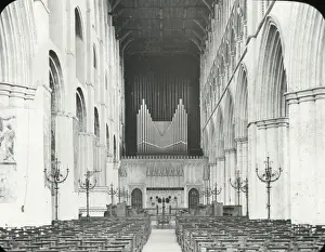 Albans Prints: English Cathedrals - St Albans - the Nave