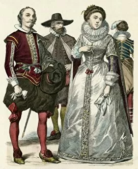 Ruff Gallery: English Costume 1620