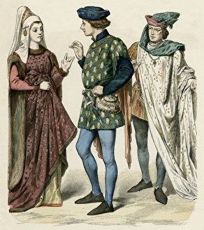 Pouch Collection: English Costume C15Th