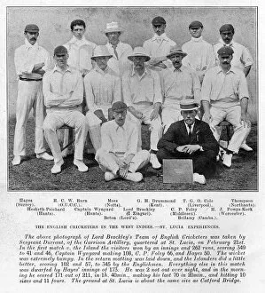Images Dated 21st September 2018: English cricketers in the West Indies