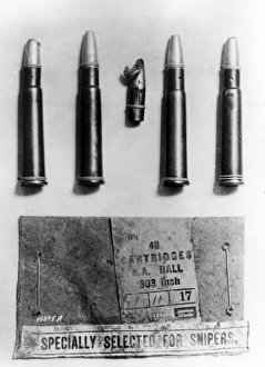 Images Dated 26th August 2011: English dum-dum bullets found at Margival, France, WW1