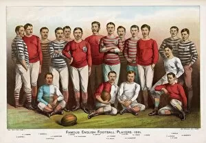 1881 Collection: English football players in team picture
