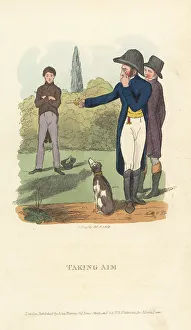 Bicorne Prints: English gentleman in a duel, Regency era
