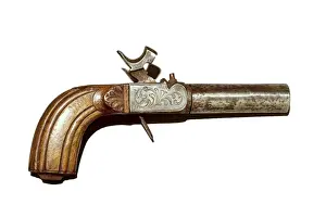 Armoury Prints: English gun with unscrewable cannon. SPAIN. Vitoria