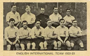 Mercer Gallery: English International football team 1922-1923