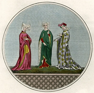 Images Dated 6th March 2017: English ladies of high rank