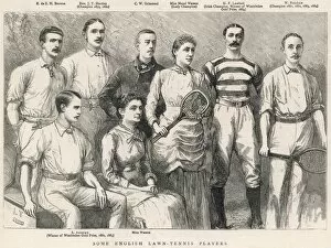 Some English lawn tennis players