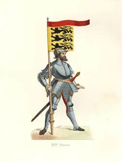 Handed Prints: English Man of Arms, 16th century, in suit
