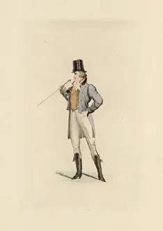 Augusteetienneguillaumot Prints: English man in the fashion of February 1803