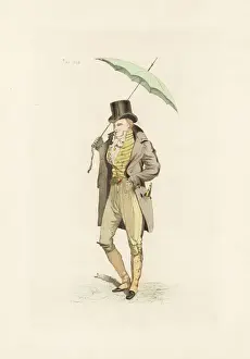 Gaiters Prints: English man in the fashion of May 1802
