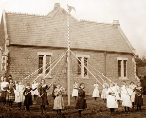 English Maypole dancing Victorian period