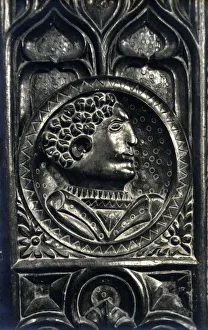 Carved Gallery: English medieval wood carving - church pew decoration