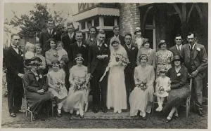 Candid Prints: English Middle Class wedding party