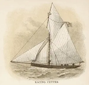 Cutter Prints: English Racing Cutter