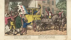 Tricolor Prints: English Regency naval captain is mobbed at an inn