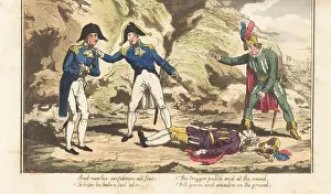 Picaresque Prints: English Regency naval officer and Spanish gentleman in a duel
