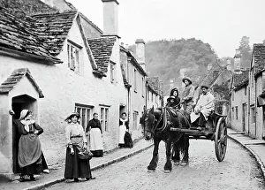 English rural idyll, probably Wiltshire, Victorian period
