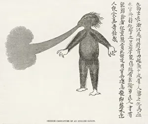 Hairy Prints: English sailor, Chinese depiction