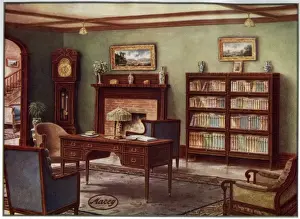 Book Case Prints: English Study 1911