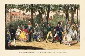 Images Dated 3rd July 2020: English tourists promenading in the Tuileries Garden