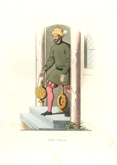 Holbein Prints: English valet of the 16th century