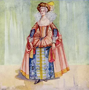 Ruffs Prints: English Woman 1610