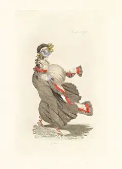 Augusteetienneguillaumot Prints: English woman in the fashion of April 1797