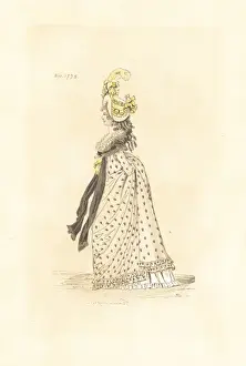 Augusteetienneguillaumot Prints: English woman in the fashion of November 1795