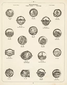 Engraved decorative jewel trays