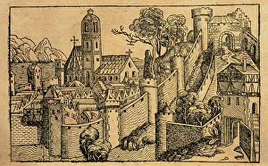 Compilation Collection: Engraving depicting the city of Alexandria. Liber chronicaru
