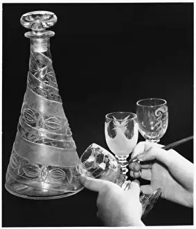 Decanter Prints: Engraving Glassware