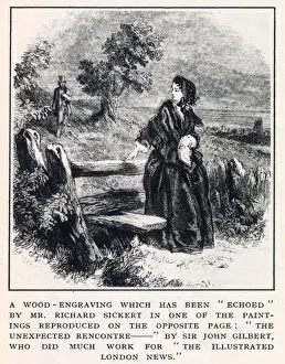 Encounter Prints: Engraving by Sir John Gilbert, featured in The Illustrated London News in 1932 to show