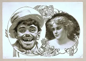 Enlarged Prints: Enlarged image of tramps head and head-and-shoulders image