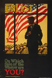 Cowardice Prints: Enlist On which side of the window are you?