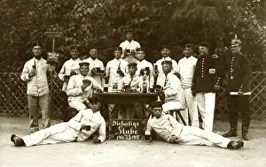 Enlisted German soldiers relaxing during their time off