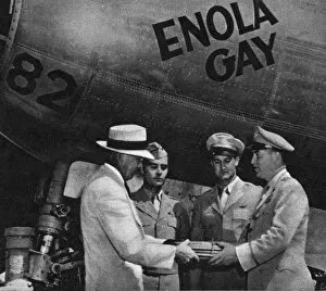 Images Dated 21st March 2012: Enola Gay presented to the Smithsonian