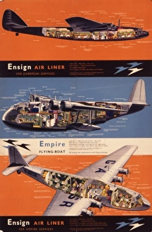 Airliners Gallery: Ensign Air Liner and Empire flying boat