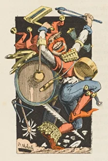 Jester in cap and bells