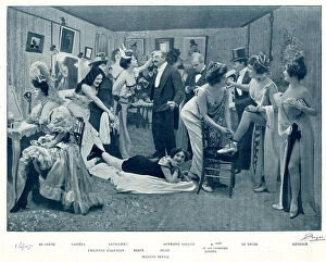Entertaining Collection: Entertaining admirers in a Parisian theatre dressing room