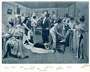 Admirer Prints: Entertaining admirers in a Parisian theatre dressing room